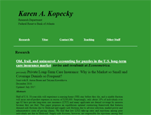 Tablet Screenshot of karenkopecky.net